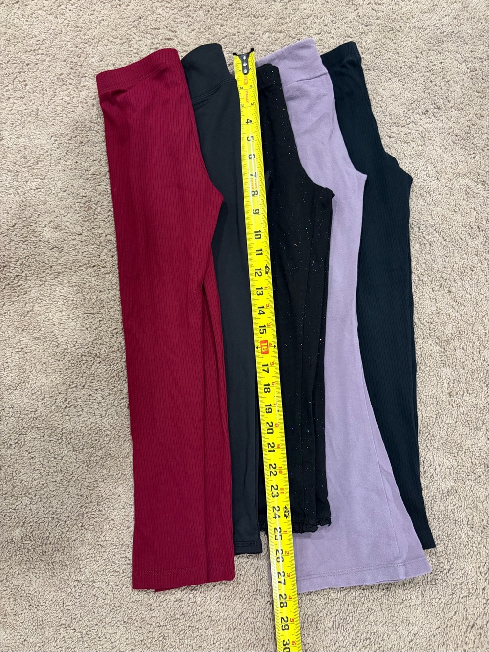 LOT OF 5 - Girls Leggings